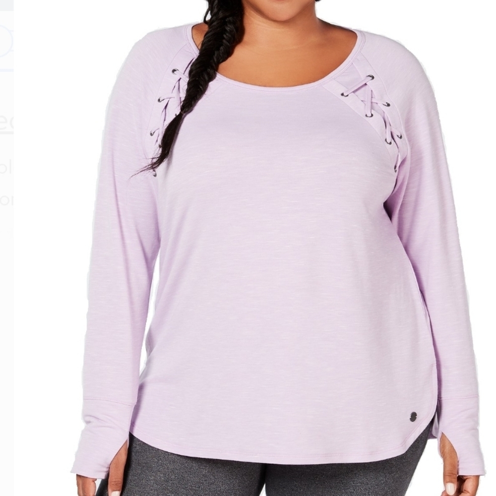 Ideology Women's Plus Size Crisscross-Side…